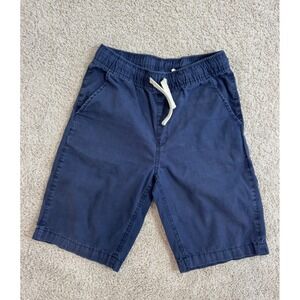 The Childrens Place Boys Navy Blue Chino Shorts Size 14 Elastic Waist Drawstring